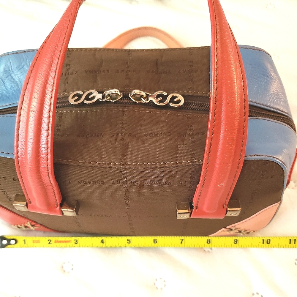 Escada Colorblock Mini Bowler handbag - Picture 10 of 12